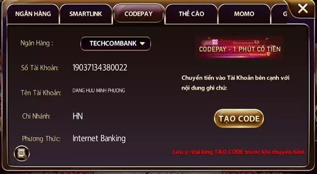Phương thức thanh toán Sunwin