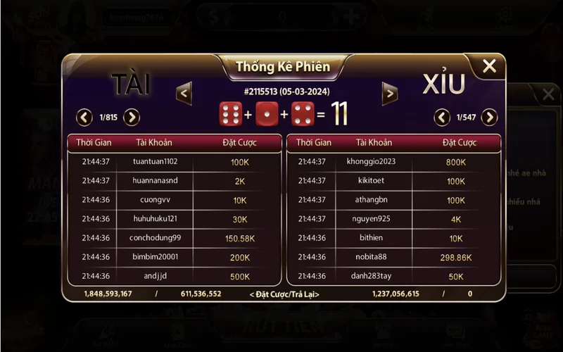 Tài xỉu livestream Sunwin có cách chơi giống như những loại hình thông thường