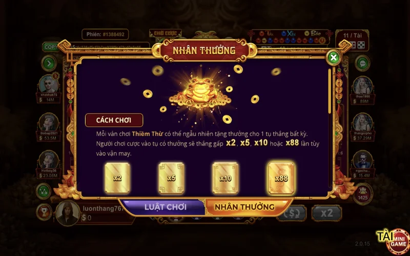 Sicbo tai phu MD5 cua Sunwin luon duoc danh gia cao