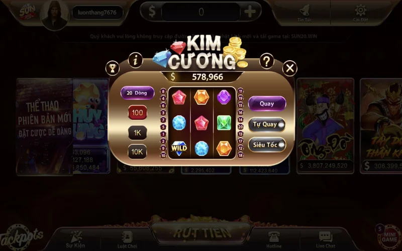 kim cuong sunwin luon la the loai game duoc danh gia cao