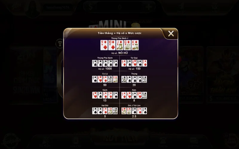 mini poker sunwin co cach choi don gian hon poker rat nhieu