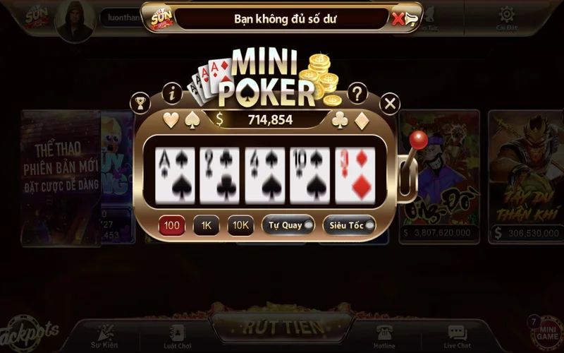mini poker sunwin co nhieu huong choi khac nhau