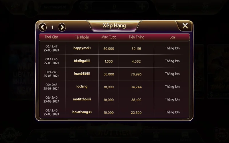 tren duoi sunwin la game su dung bo bai 52 la