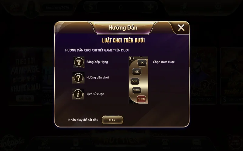 tren duoi sunwin la mot the loai game co luat choi don gian