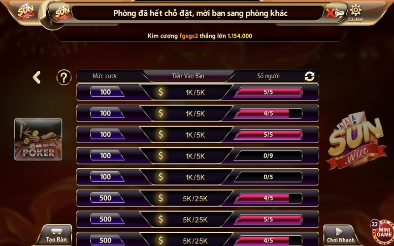 Poker Sunwin có cách chơi đặc biệt đơn giản poker sunwin co cach choi dac biet don gian