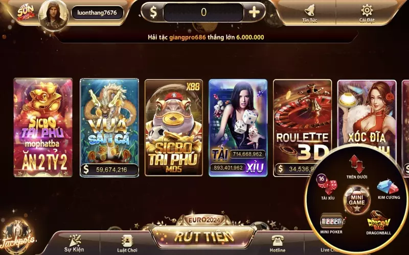 mini game sunwin la mot the loai ma nguoi choi khong nen bo qua
